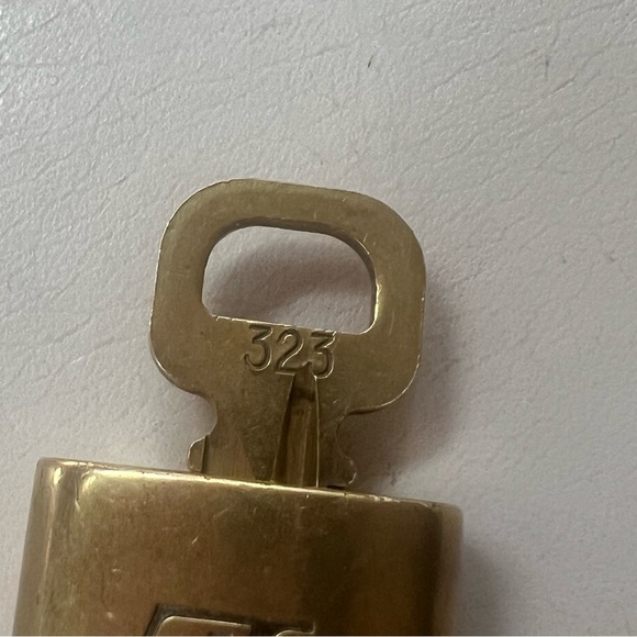 Louis Vuitton Mens Padlock & Key Necklace Pendant Bag Luggage Charm #323 - Picture 5 of 9